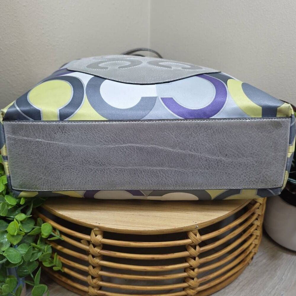 Coach Julia Op Art Signature Tote | Matching Wallet - Picture 9 of 16